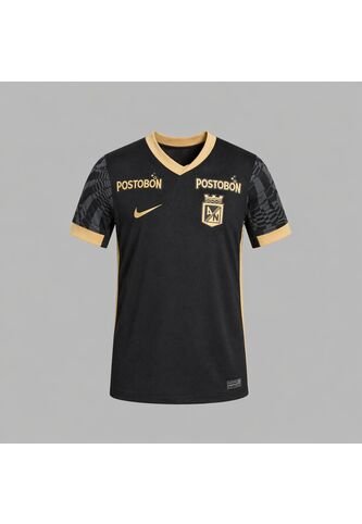 Camiseta Nike Kids Atlético Nacional 2da 2025-Negro-Dorado Nike