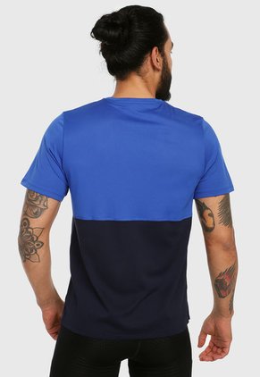 Camiseta Azul-Negro Nike Breathe