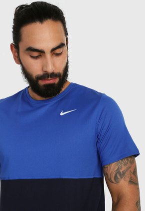 Camiseta Azul-Negro Nike Breathe