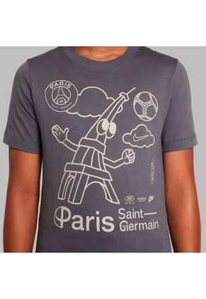 Camiseta Nike Kids Paris Saint-Germain U  Ss Air  - Gris