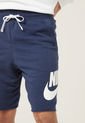 Pantaloneta Azul Navy-Blanco Nike Club Alumni de Nike