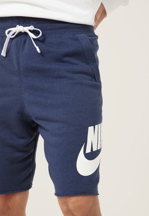 Pantaloneta Azul Navy-Blanco Nike Club Alumni