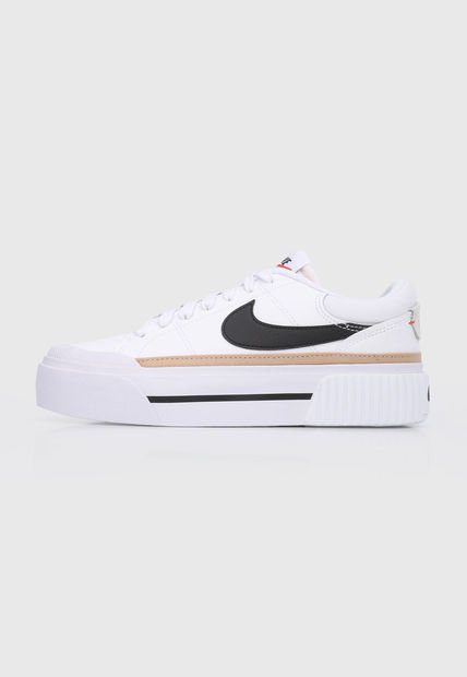 Tenis Lifestyle Blanco-Negro-Café Nike Court Legacy Lift