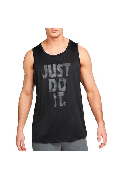 Camiseta Esqueleto Nike Dri-Fit Training Hombre-Negro