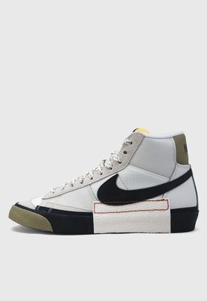 Tenis Lifestyle Blanco-Beige-Negro NIKE Blazer Mid Pro Club