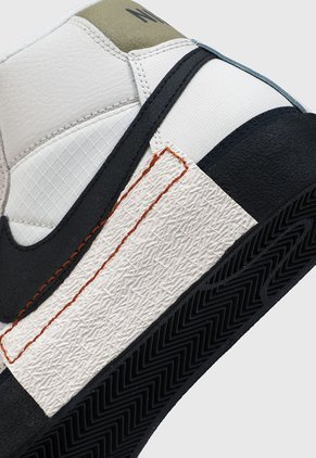 Tenis Lifestyle Blanco-Beige-Negro NIKE Blazer Mid Pro Club