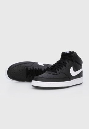Tenis Lifestyle Negro-Blanco Nike Court Vision MID