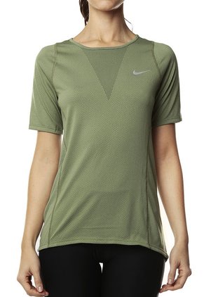 Camiseta Verde Oliva Nike W Nk Znl Cl Relay Top Ss 