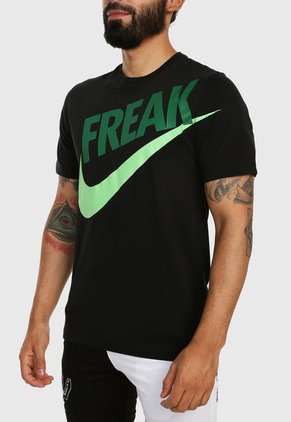 Camiseta Negro-Verde Nike Giannis Freak
