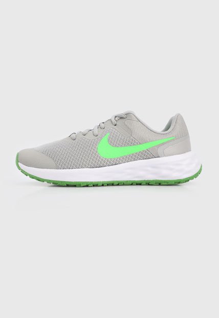 Tenis Training Gris-Verde-Blanco Nike Revolution 6
