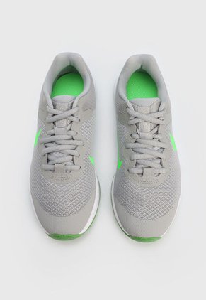 Tenis Training Gris-Verde-Blanco Nike Revolution 6