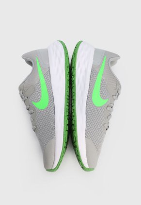 Tenis Training Gris-Verde-Blanco Nike Revolution 6