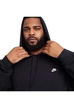 Hoodie Nike Club Fleece-Negro
