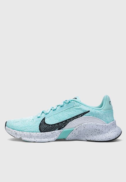 Tenis Training Verde Menta-Blanco-Negro NIKE SuperRep Go 3 Flyknit Next Nature
