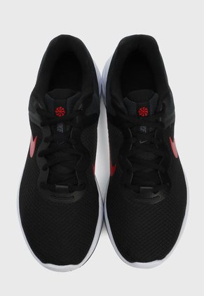 Tenis Running Negro-Blanco-Rojo Nike Revolution 6 NN