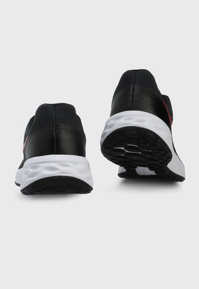 Tenis Running Negro-Blanco-Rojo Nike Revolution 6 NN