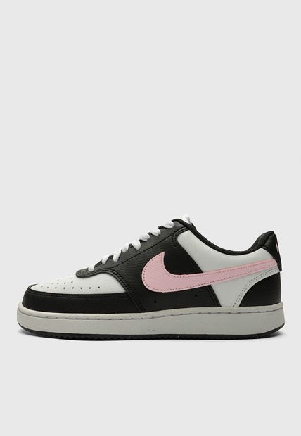Tenis Lifestyle Blanco-Negro-Rosa NIKE Court Vision Low Next Nature