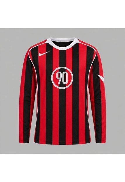 Camiseta Nike Hombre Total 90 Manga Larga - Rojinegro - Fútbol | Uso Casual Y Entrenamiento