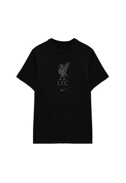 Camiseta Nike Liverpool Crest Ss Tee-Negro