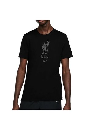 Camiseta Nike Liverpool Crest Ss Tee-Negro