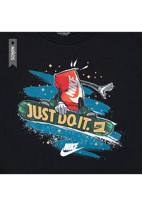 Camiseta Nike Nkb Snowboard Boxy Niño-Negro