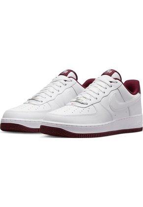 Tenis Hombre Nike Air Force 1 '07 Beetroot Blanco