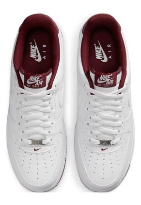 Tenis Hombre Nike Air Force 1 '07 Beetroot Blanco