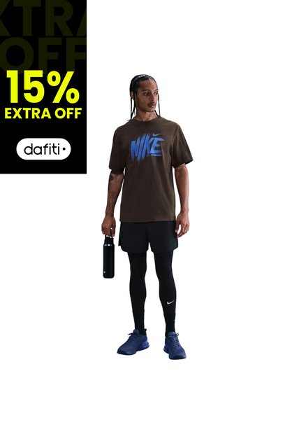 Camiseta Nike M Nk Df Uv Hyverse Ss Gfx Hombre-Cafe