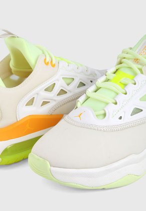Tenis Lifestyle Blanco-Verde-Naranja Nike Jordan Air Max 200 XX