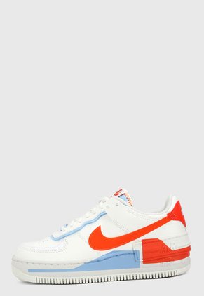 Tenis Lifestyle Blanco-Rojo-Azul Nike Air Force 1 Shadow AF1