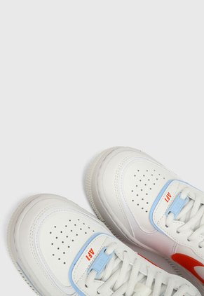 Tenis Lifestyle Blanco-Rojo-Azul Nike Air Force 1 Shadow AF1