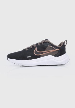 Tenis Running Negro-Blanco-Oro Rosa Nike Downshifter 12