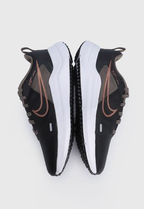 Tenis Running Negro-Blanco-Oro Rosa Nike Downshifter 12