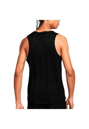 Camiseta Esqueleto Nike Dri-Fit Miler Tank-Negro