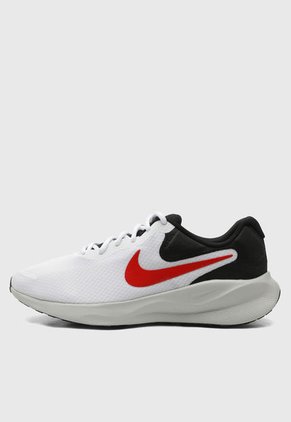 Tenis Running Blanco-Negro-Rojo Nike Revolution 7