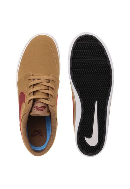 Skateboarding Ocre Vinotinto Nike Sb Portmore II Solar Cnvs