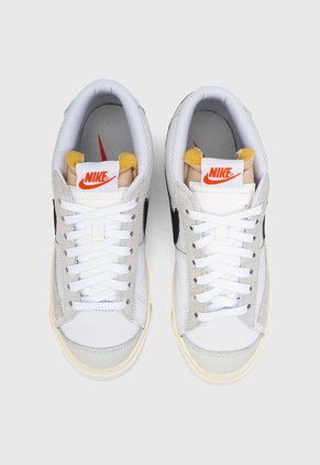 Tenis Lifestyle Blanco-Beige-Negro NIKE Blazer Low Pro Club
