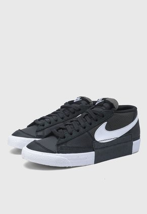 Tenis Lifestyle Negro-Verde Oliva-Blanco NIKE Blazer Low Pro Club