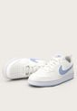 Tenis Lifestyle Blanco-Celeste Nike Court Borough Low Recraft de Nike