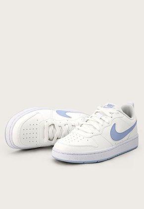 Tenis Lifestyle Blanco-Celeste Nike Court Borough Low Recraft