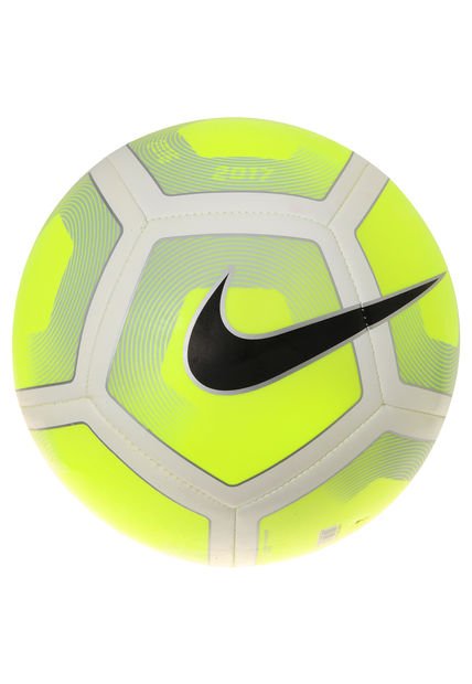Balón De Fútbol Verde Neón-Blanco-Plateado Nike Pitch (5)