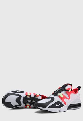 Tenis Lifestyle Blanco-Negro-Coral Nike Max Infinity