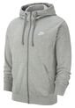 Chaqueta Deportiva Hombre Nike Sportswear Club Hoodie Full-Zip - Gris de Nike