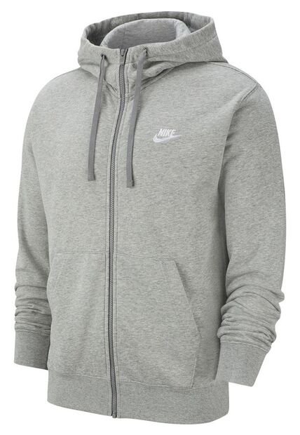 Chaqueta Deportiva Hombre Nike Sportswear Club Hoodie Full-Zip - Gris