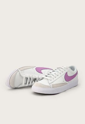 Tenis Lifestyle Blanco-Lila-Gris Nike Blazer Low '77