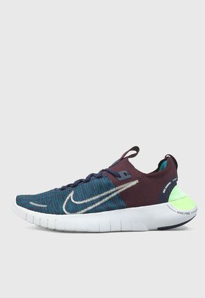Tenis Running Vinotinto-Azul Navy-Verde NIKE Free Rn Fk Next Nature