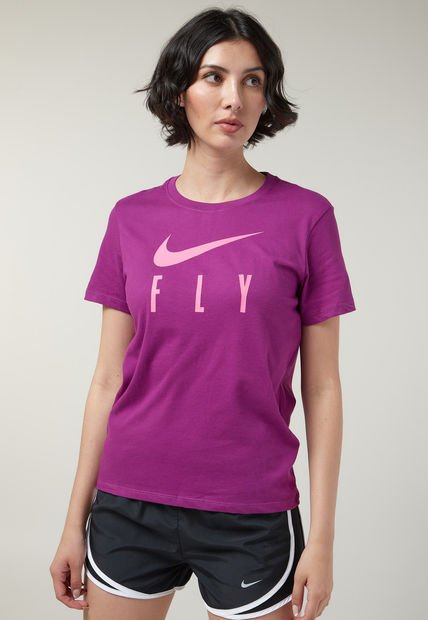 Camiseta Violeta-Rosa Nike Dri-FIT Swoosh Fly