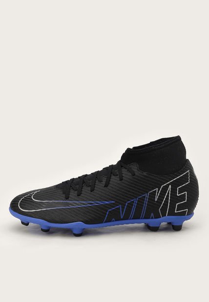 Guayo Negro-Azul-Plateado Nike Superfly 9 Club FG/MG