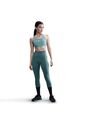 Top Mujer Media Sujeción Nike Swoosh Verde de Nike