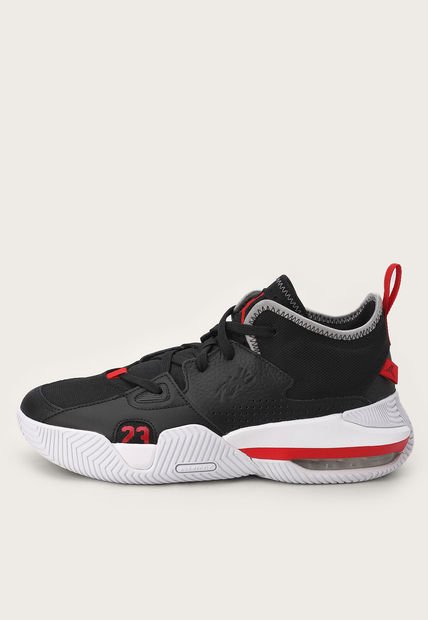 Tenis Basketball Negro-Blanco-Rojo Nike Jordan Stay Loyal 2